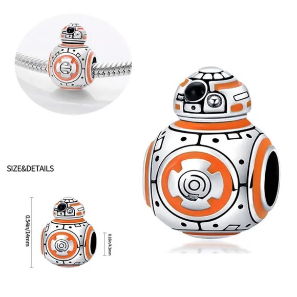 NWOT Star Wars BB-8 Droid Bead Charm - Picture 5 of 13